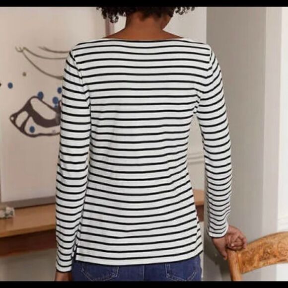 Boden Long Sleeve Breton Top - Picture 5 of 9
